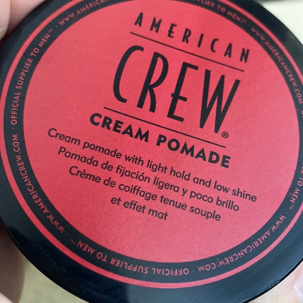 New American Crew Premium Men's Cream Pomade Moisture Styling Puck 3 oz